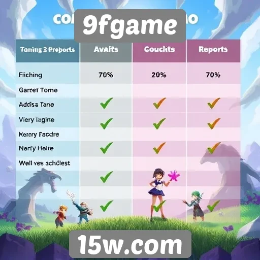 Comparativo entre 9fgame e outras plataformas de jogos